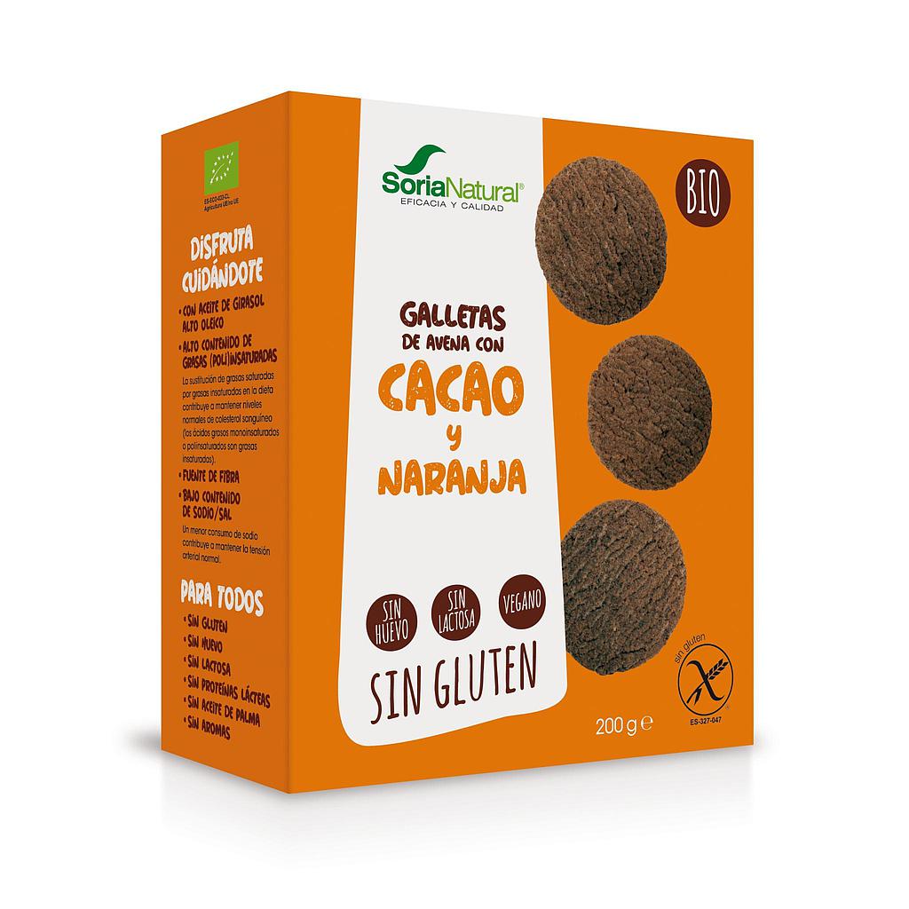 Sorianatural- galetes de civada amb cacau i taronja sense glúten 200g