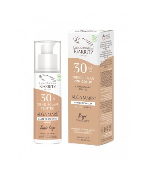BIARRITZ Crema solar facial daurat SPF30-50 ml