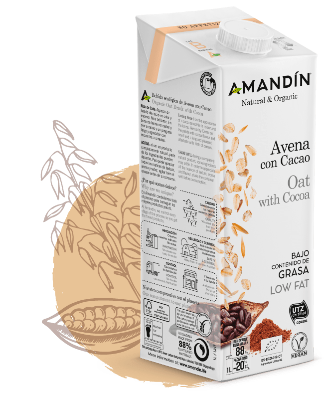 Amandin - Beguda Civada amb cacau 1 l