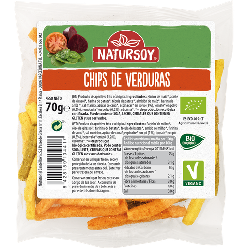 Natursoy- xips de verdures