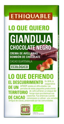 Xocolata negra gianduja 100 gr