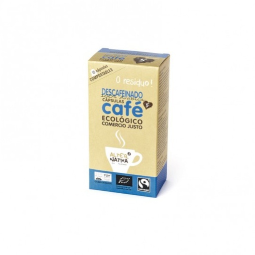 Cafè capsules compostables A3 DESCAFEINAT 10u
