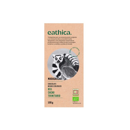 Xocolata bio negra madagascar 85% 100 gr